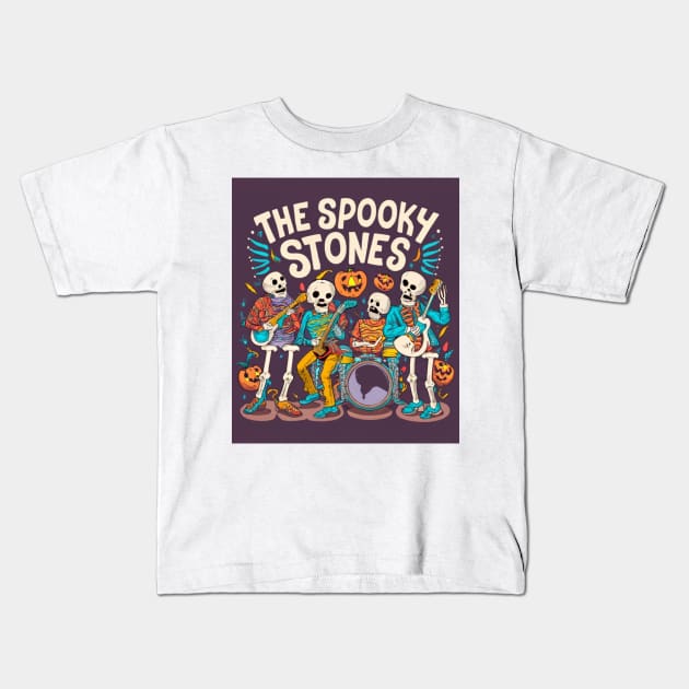 Rolling Stones Halloween Twist Kids T-Shirt by Swag Like Desi